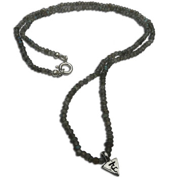 Throat Chakra Necklace with Labradorite 18