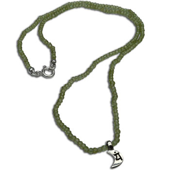Heart Chakra Necklace with Peridot 18"/45 cm Sterling silver #2
